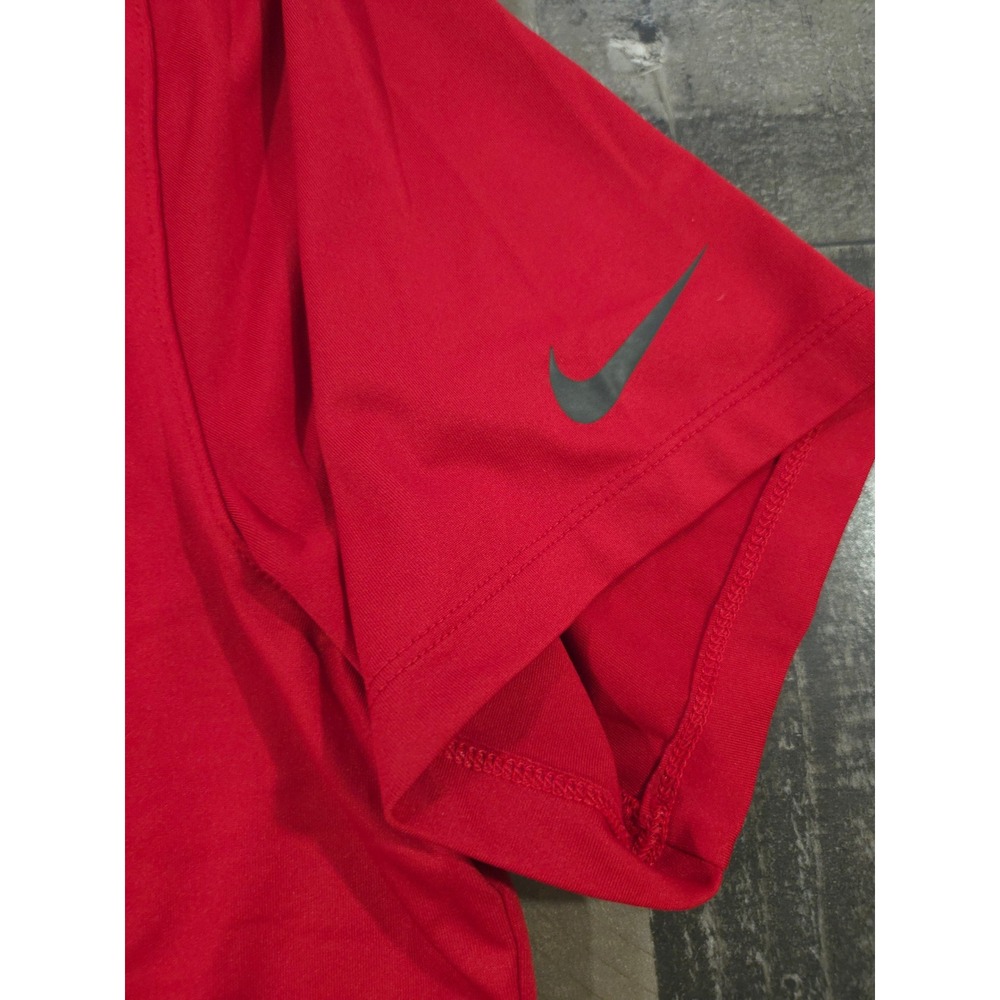Nike Dri-FIT NFL Tampa Bay Buccaneers Red Orange Stripe Golf Polo Shirt Mens XL - Picture 3 of 10